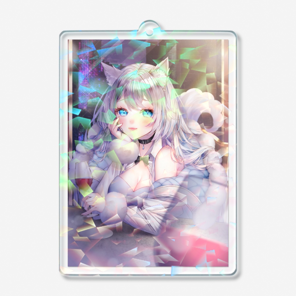 雨狼しずく 誕生日記念 ホログラムアクリルキーホルダー