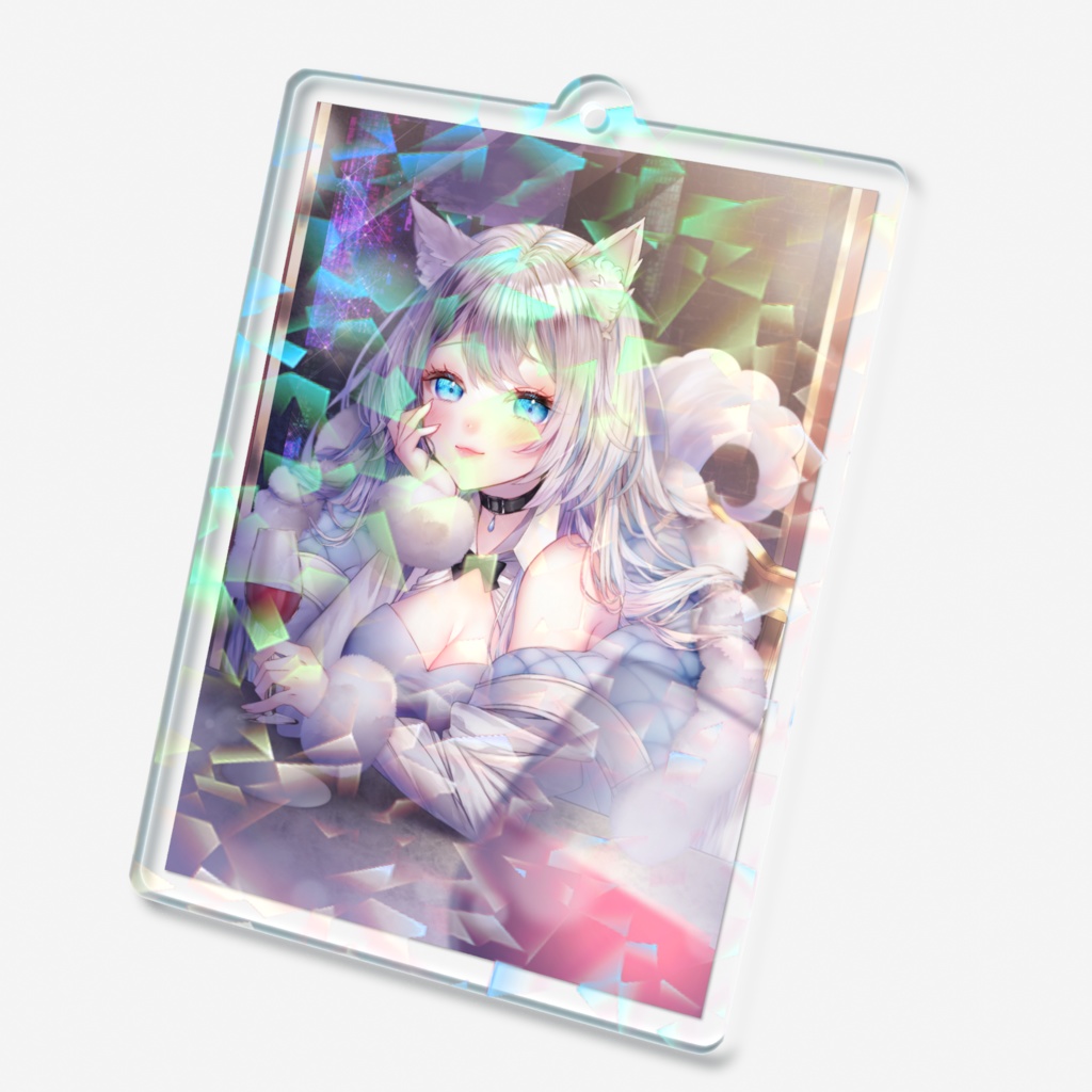 雨狼しずく 誕生日記念 ホログラムアクリルキーホルダー