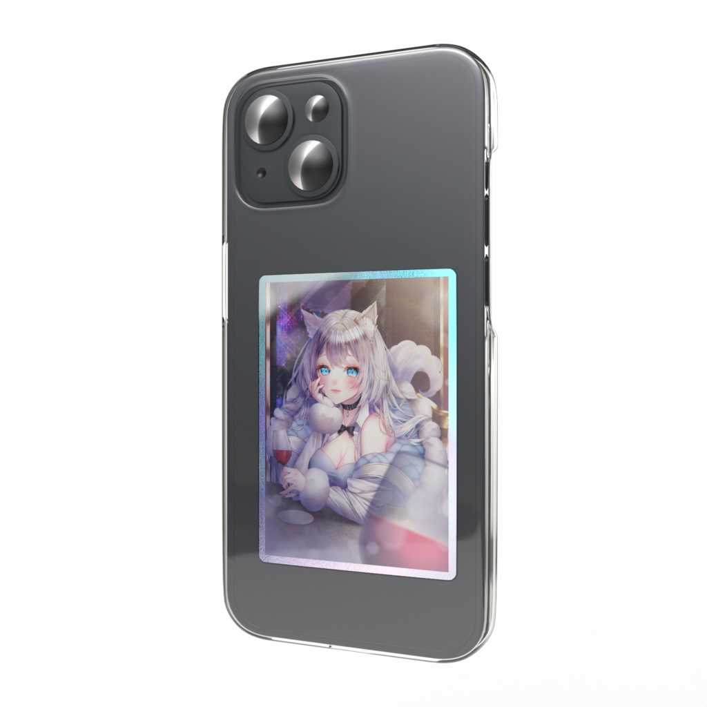 雨狼しずく 誕生日記念 オーロラスマホステッカー