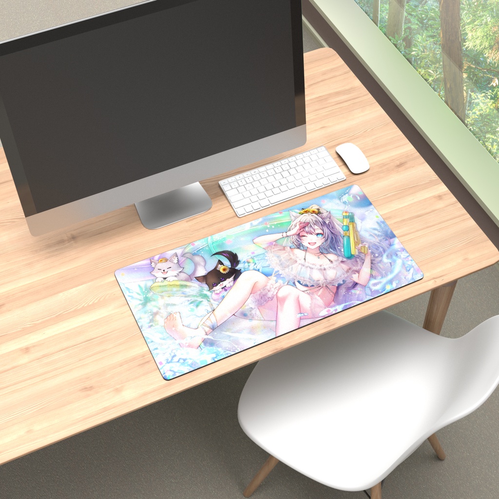 雨狼しずく デビュー2周年記念グッズ プレイマット