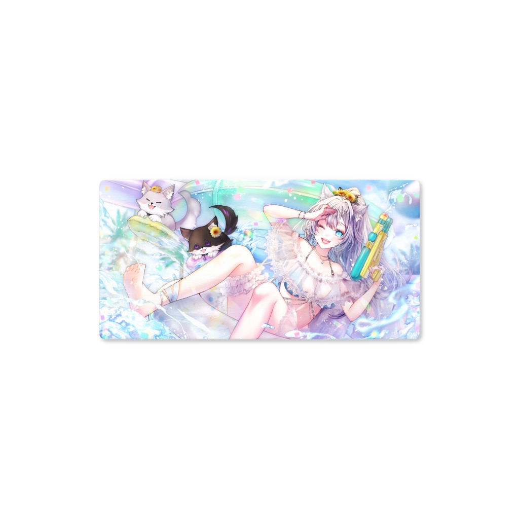 雨狼しずく デビュー2周年記念グッズ プレイマット