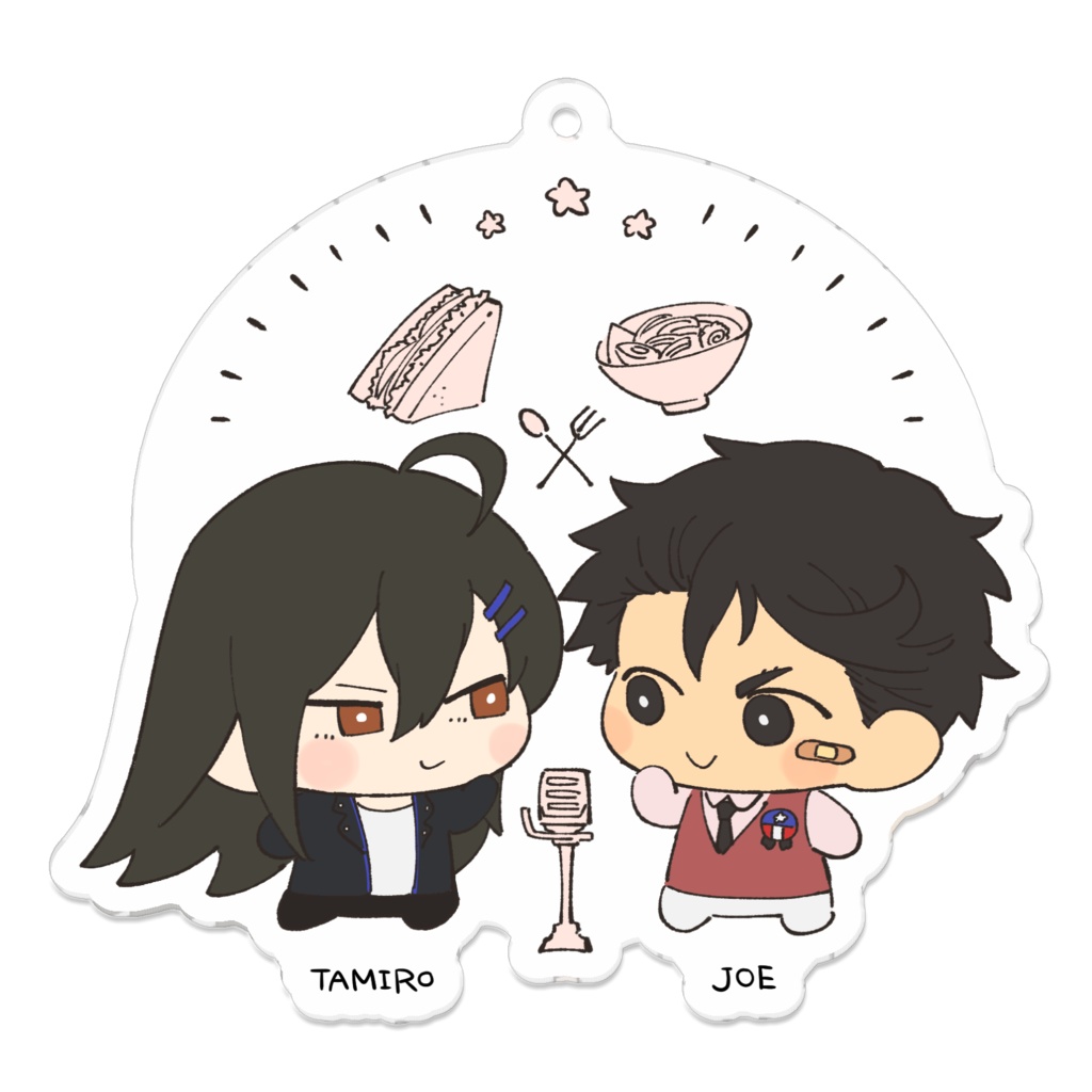 ちまペアアクキー たみろ＆ジョー