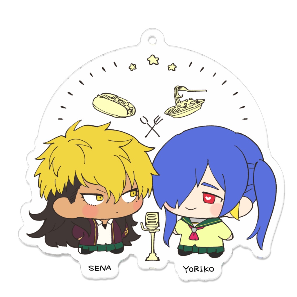 ちまペアアクキー セナ＆よりこ