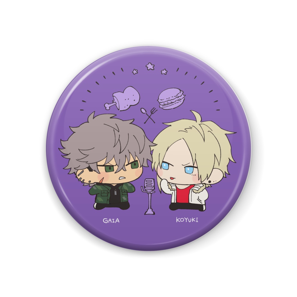 ちまペア缶バッジ がいあ＆こゆき