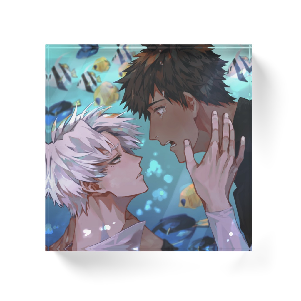 7747アクリルブロック【100mm×100mm】