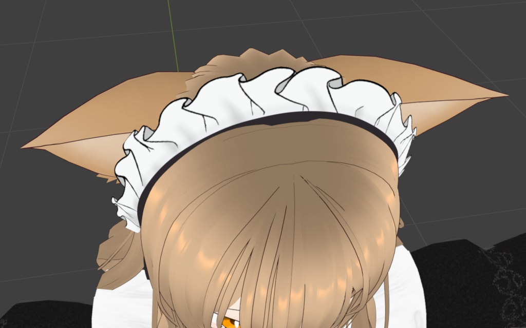 【VRchat用モデル】狐メイド