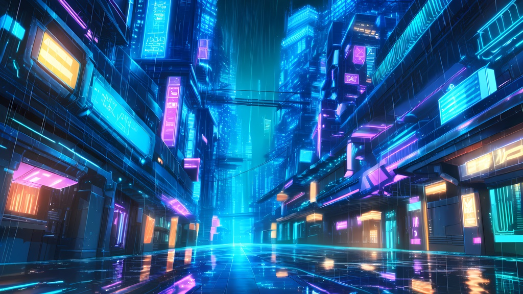 【背景素材】サイバーパンク・SF背景集 Vol.1(20枚・1920x1080)