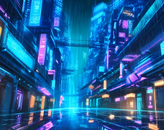 【背景素材】サイバーパンク・SF背景集 Vol.1(20枚・1920x1080)