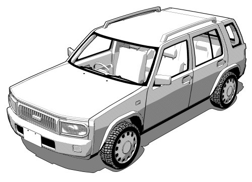 90's SUV 3Dモデル