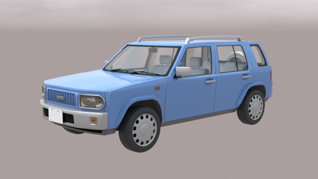 90's SUV 3Dモデル