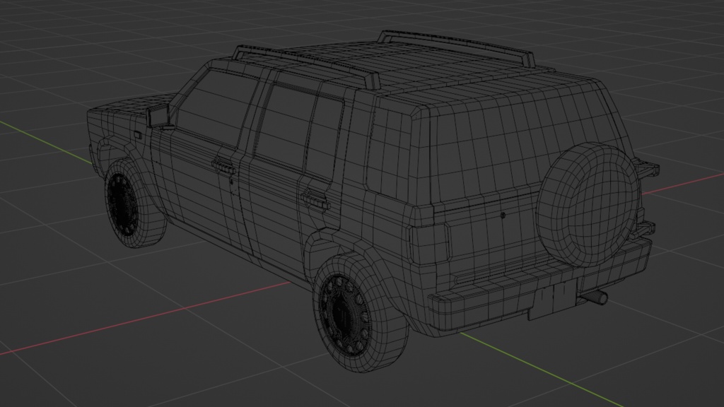 90's SUV 3Dモデル