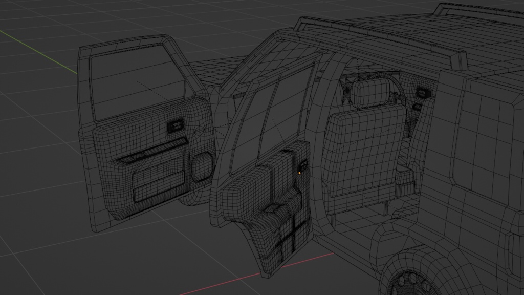 90's SUV 3Dモデル