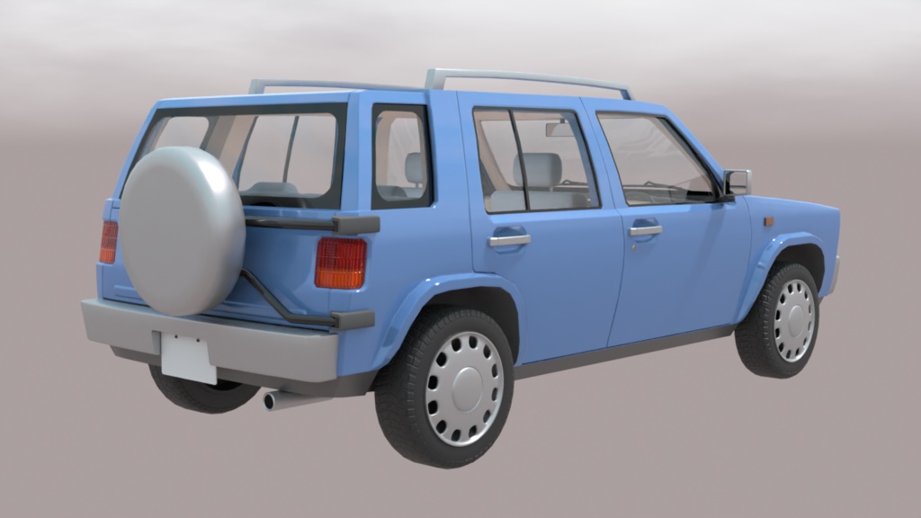 90's SUV 3Dモデル