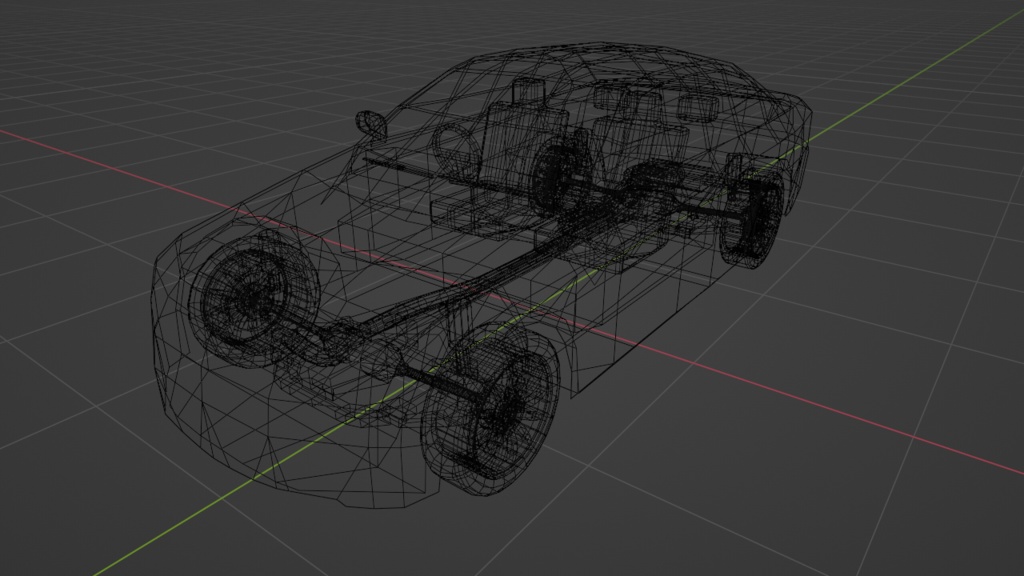 ドイツ製セダン 3Dモデル