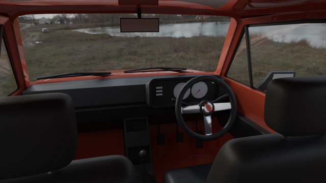 70's ハッチバック 3Dモデル