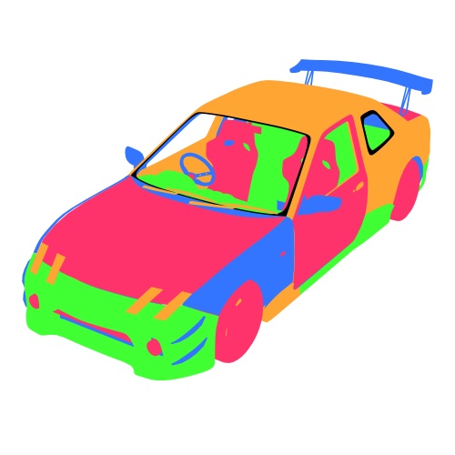 【権利の心配なし】架空スポーツカー『ライジンGTA』