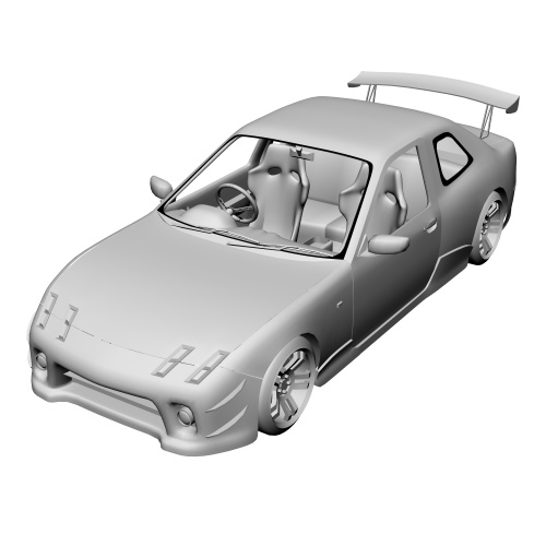 【権利の心配なし】架空スポーツカー『ライジンGTA』