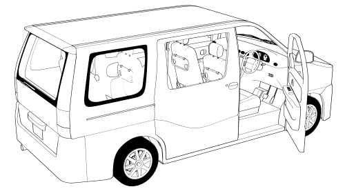 【権利の心配なし】架空ミニバン『セガールSS』