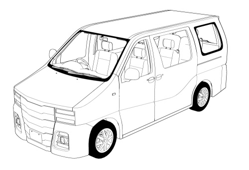 【権利の心配なし】架空ミニバン『セガールSS』