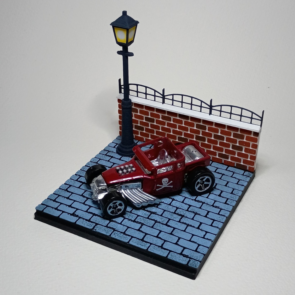 1/64 ジオラマベース ヨーロッパ風の街角