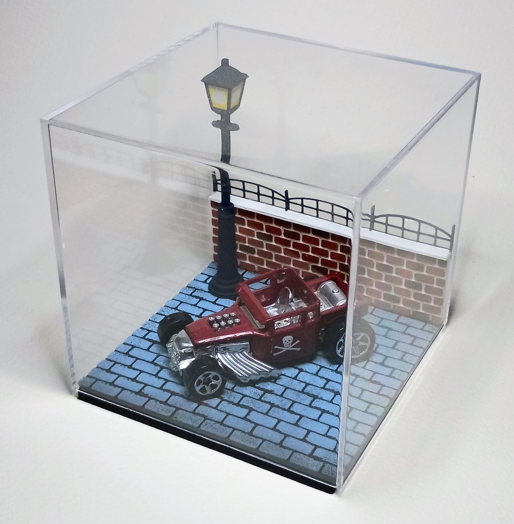 1/64 ジオラマベース ヨーロッパ風の街角