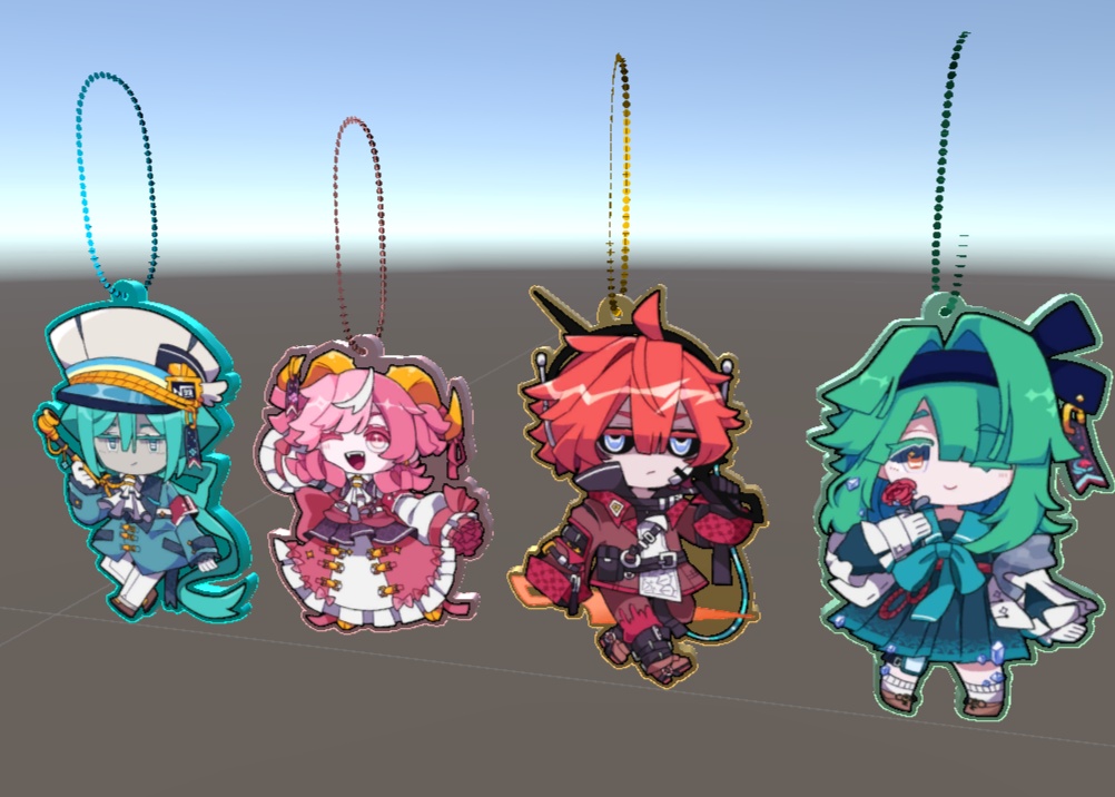 ３Dモデル Cloudzアバターキーホルダー