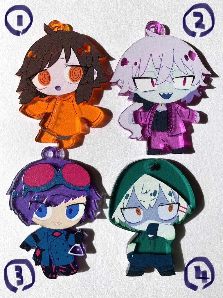 フチなしアクキー