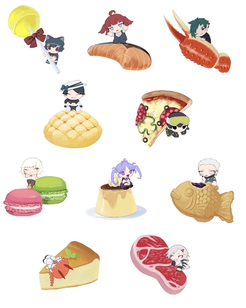 食べ物アクキー