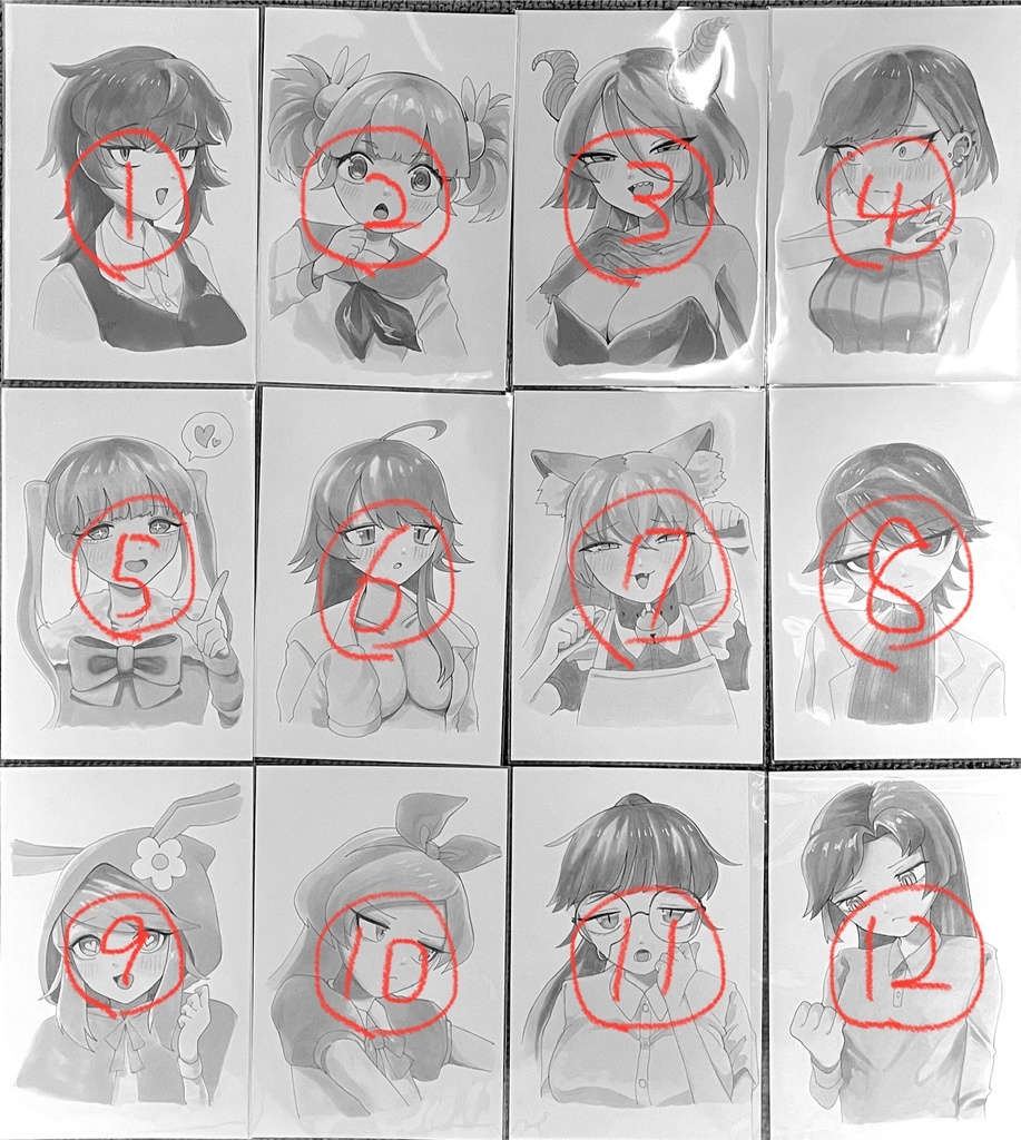 ハガキサイズ原画