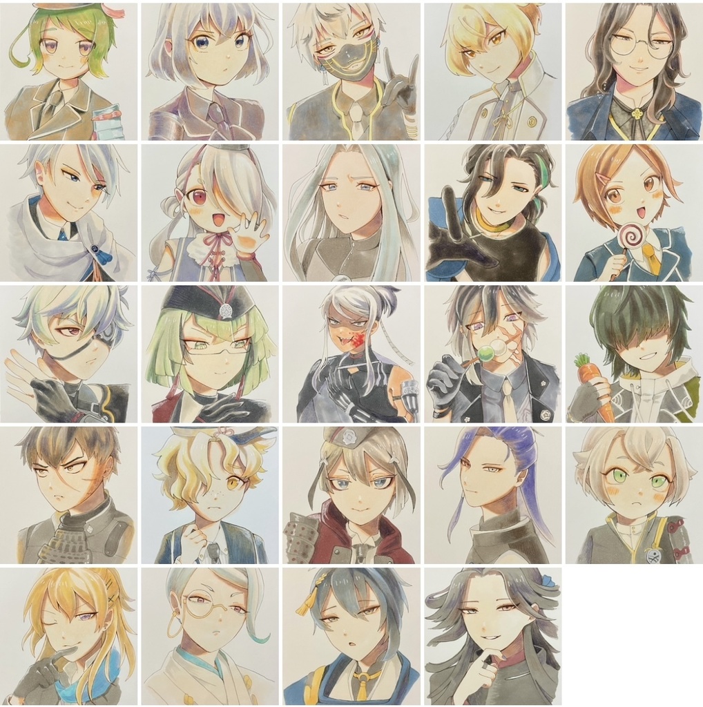 刀剣乱舞 ハガキサイズ原画