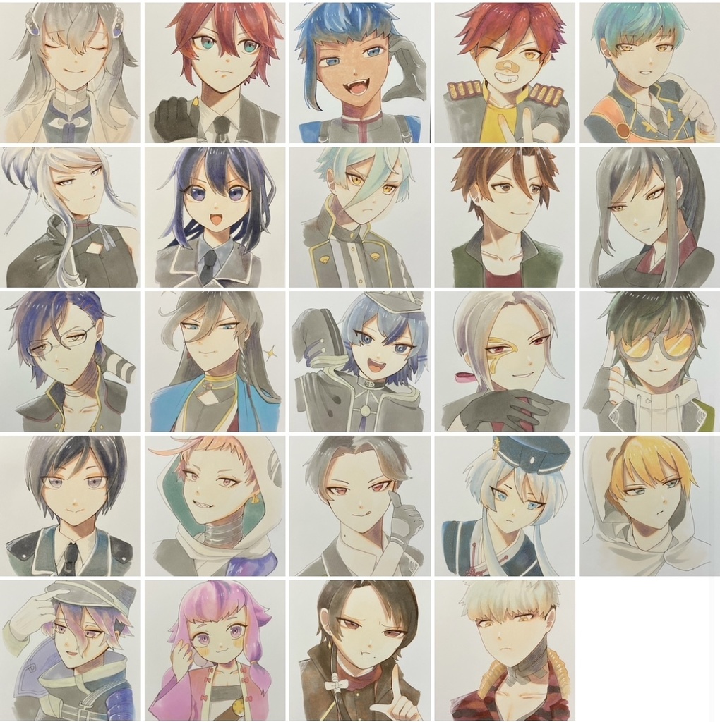 刀剣乱舞 ハガキサイズ原画 2