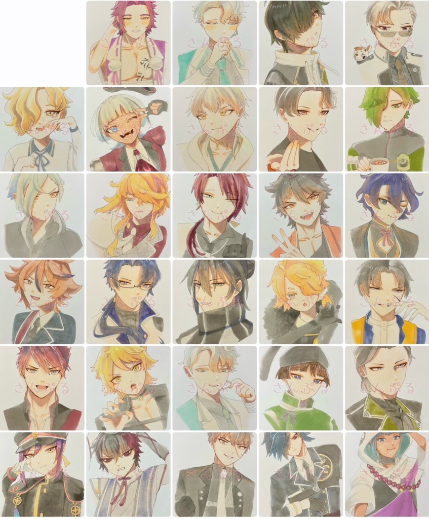 刀剣乱舞 ハガキサイズ原画 3