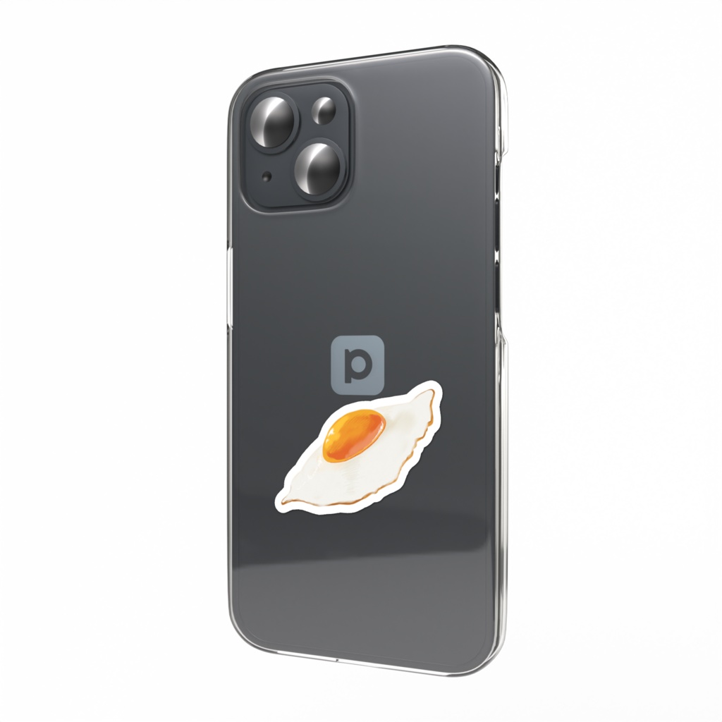 スマホステッカー 目玉焼き