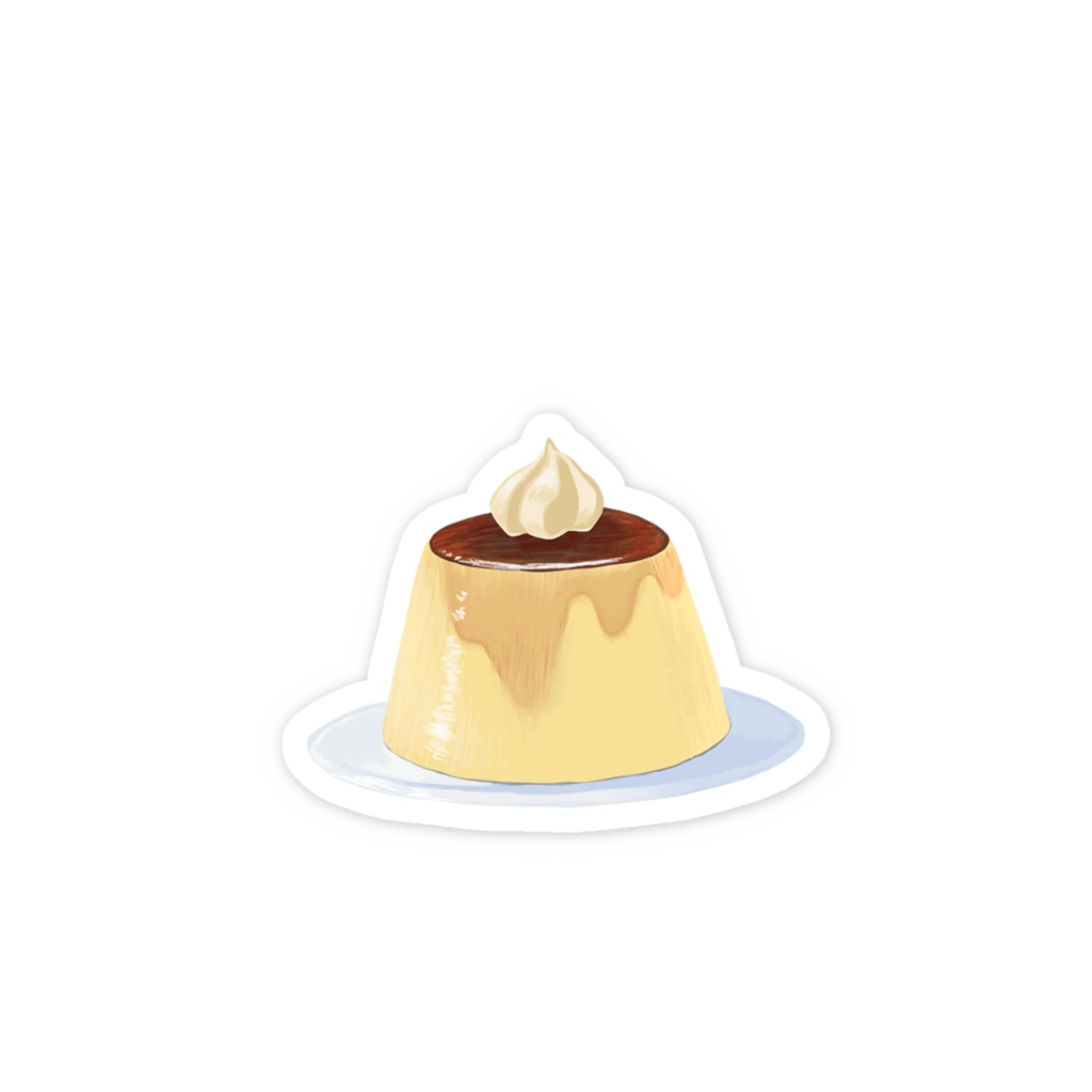 スマホステッカー プリン