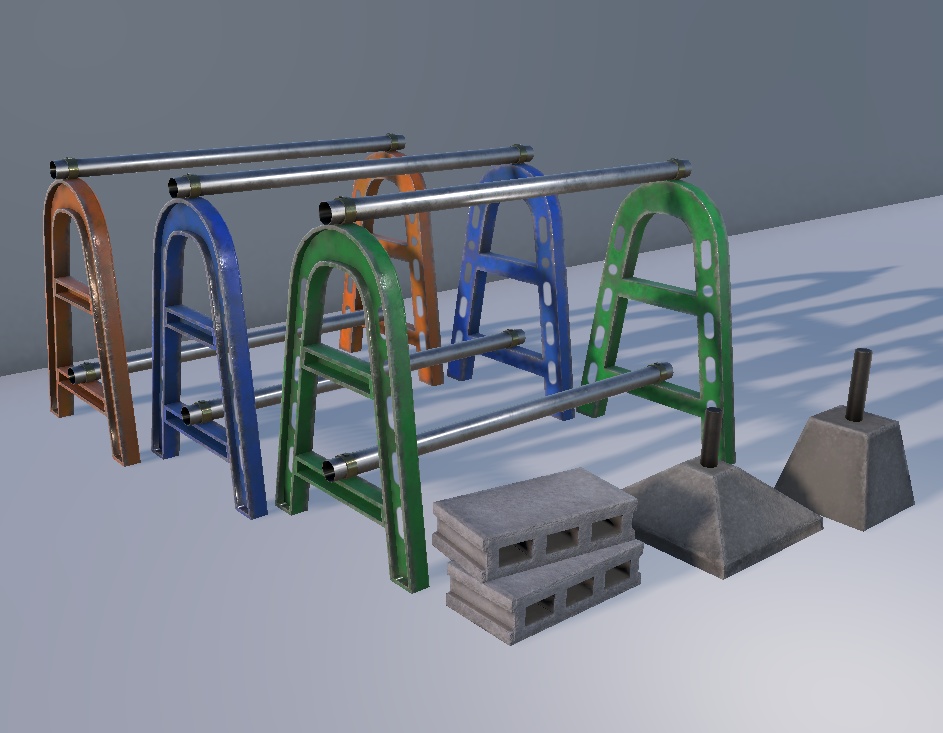 【3Dモデル】バリケードセット（※期間限定 無料）