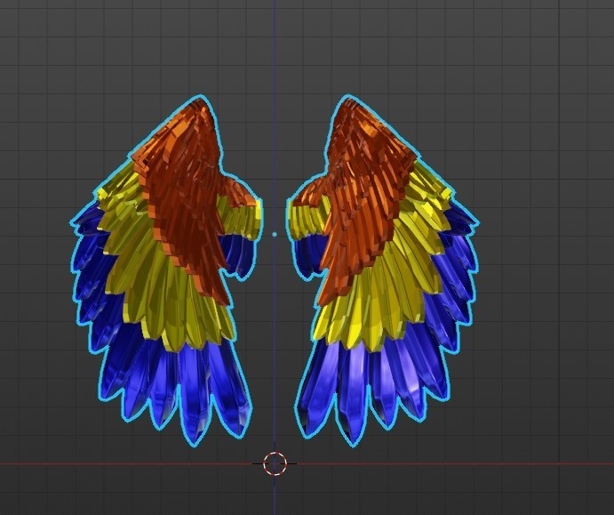 Scarlet MC Caw Metallic Wings