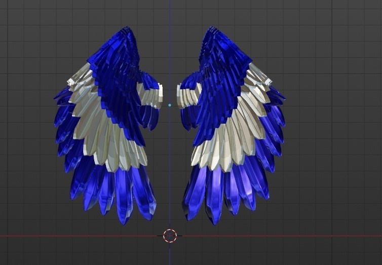 Blue Jay Metallic Wings