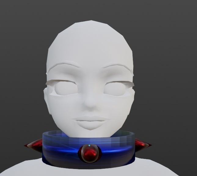 Blue Spiked Collar