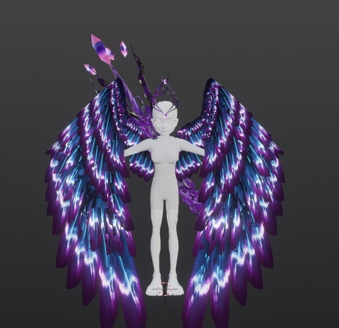 Crystali Amarali Winged Mage set (Glowing)