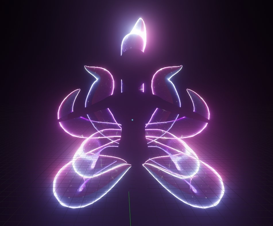 Neon Celestial Kitsune Tails