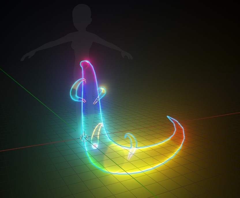 Neon Rainbowdash Tail