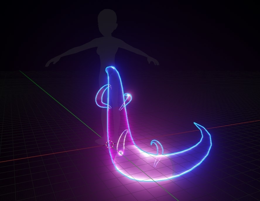 Neon Twilight Sparkle Tail