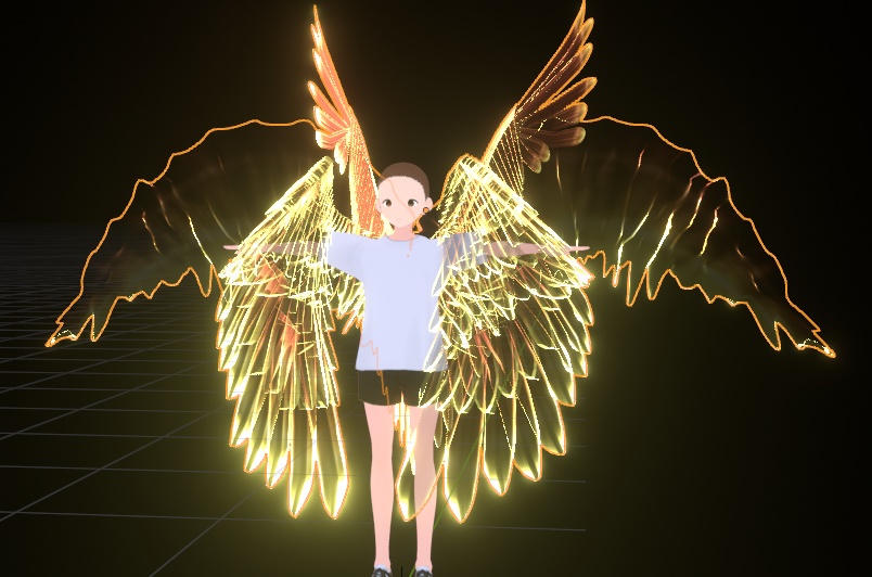 Golden Knight Seraphim Wings