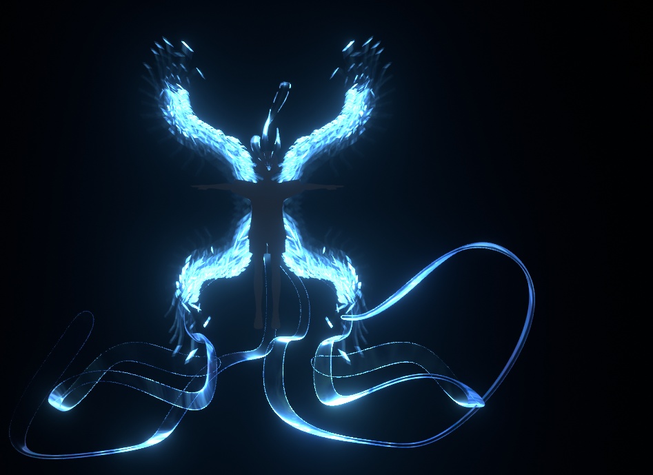 Blue Flamed Phoenix 