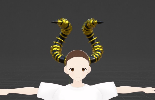 Black/Gold Tarus Horns