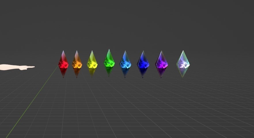 Set Of Character Plumbobs