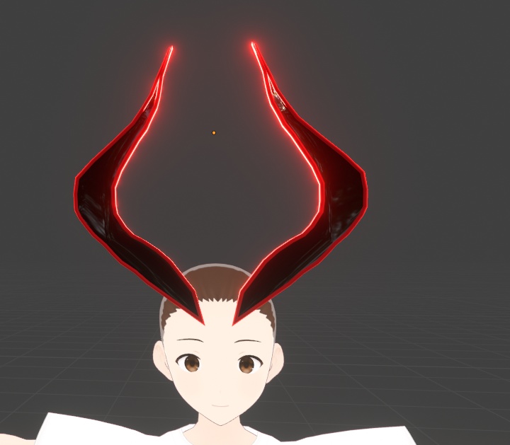 Glowing Fighting Spirit Horn Crown