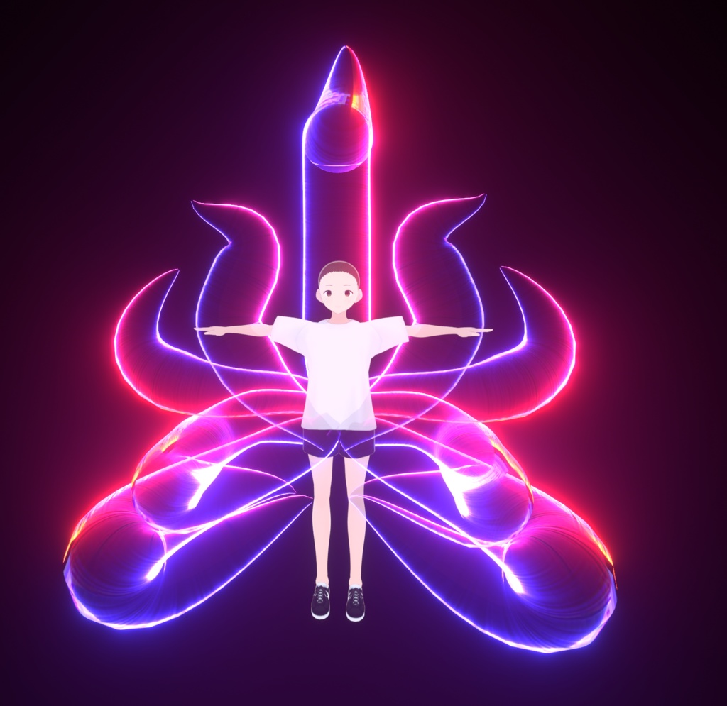 Rave Kitsune Tails VRM