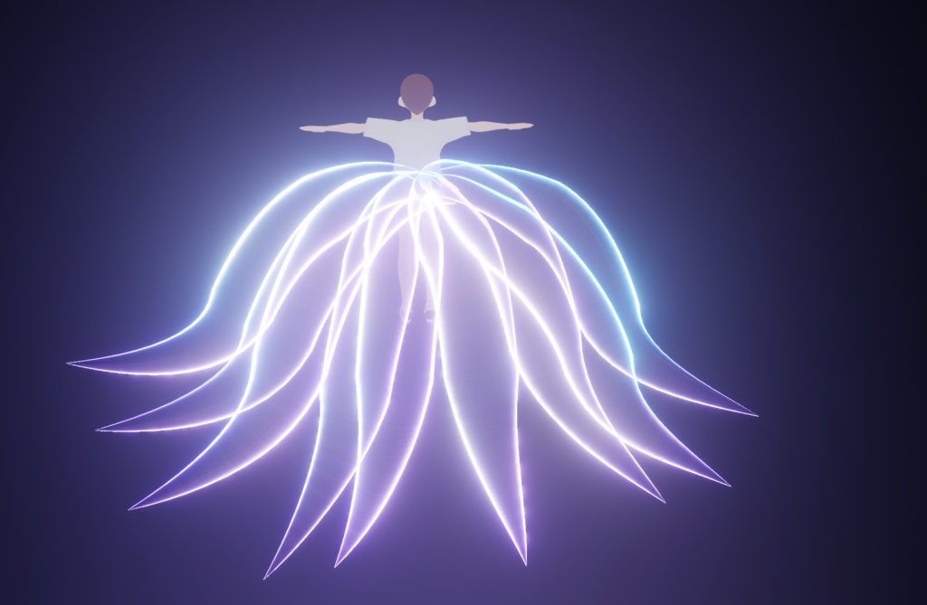 Neon Kitsune Tails VRM