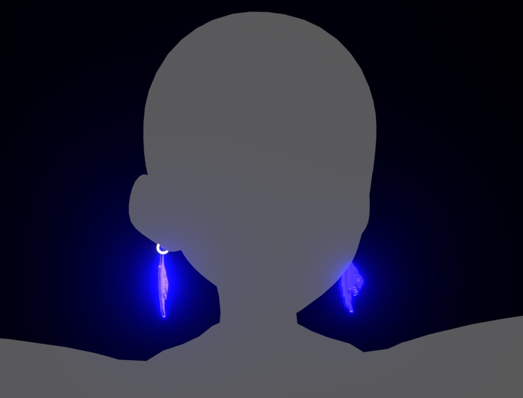 Glowing Wolf Earrings